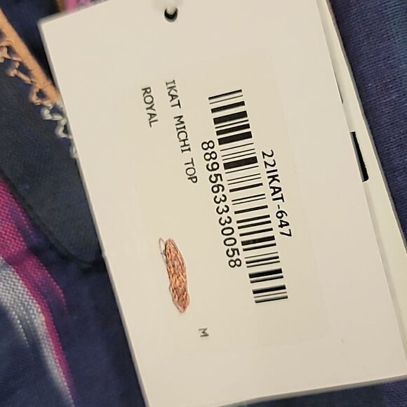 Roller Rabbit Michi Ikat Embroidered Top - Picture 5 of 7